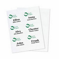 Recycled Name Tag Paper Insert - 2 Color (4"x3")